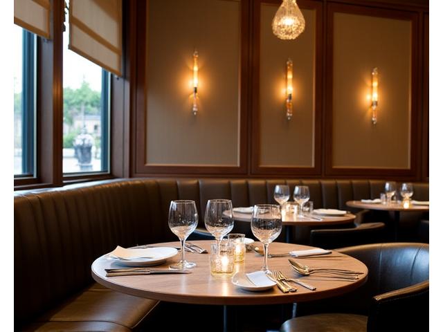 Banquette sur mesure en cuir pour un restaurant distingué, Antilope Design